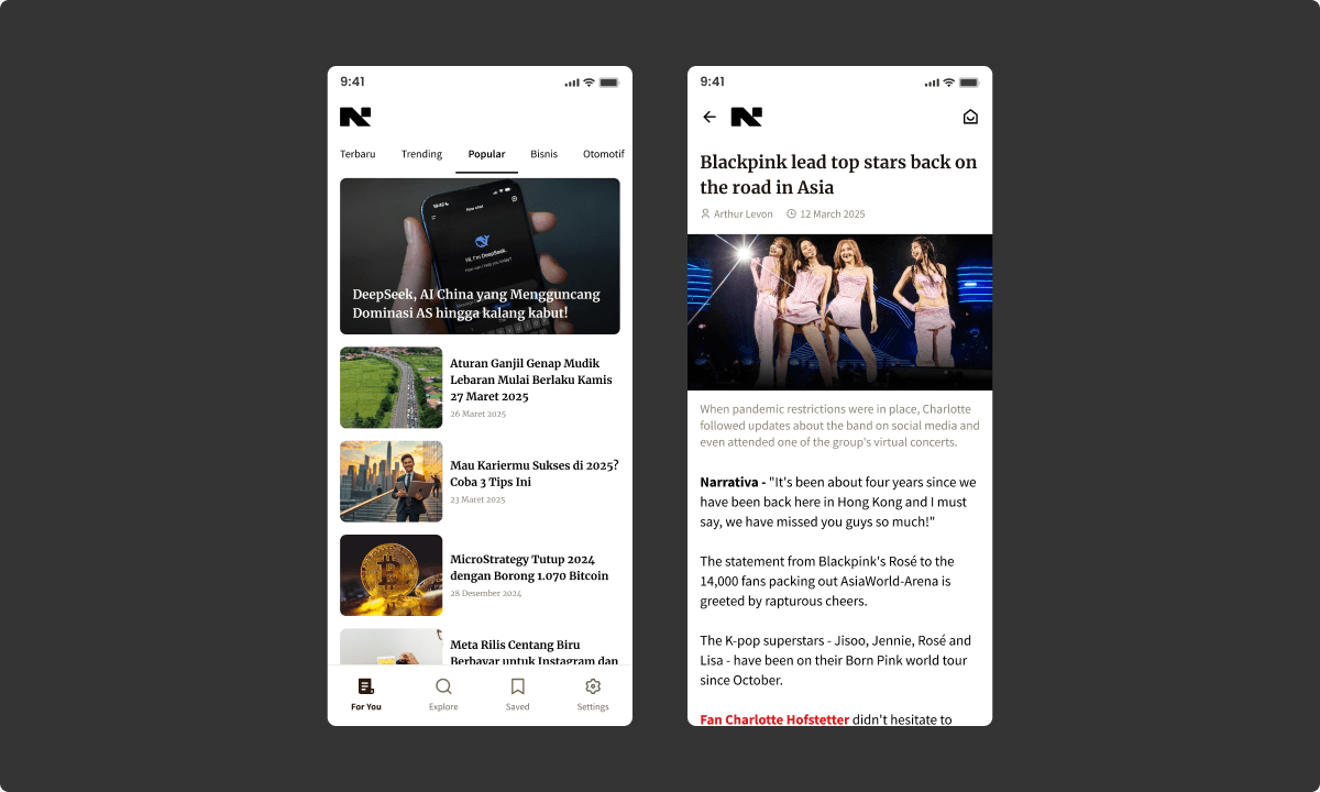 Narrative : Media Platform