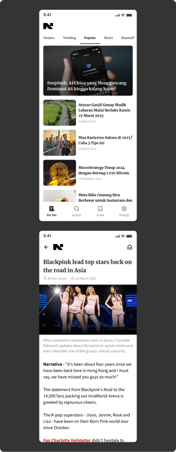 Narrative : Media Platform